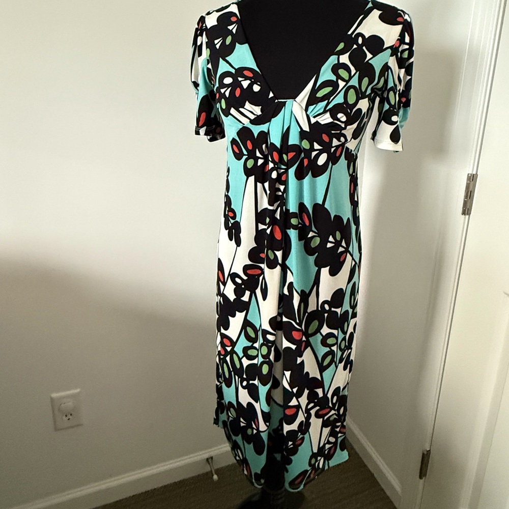 BCBG Paris Floral Print Midi Dress